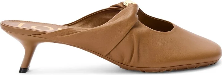 Loewe Lambskin Pebble Soft Heeled Mules 45