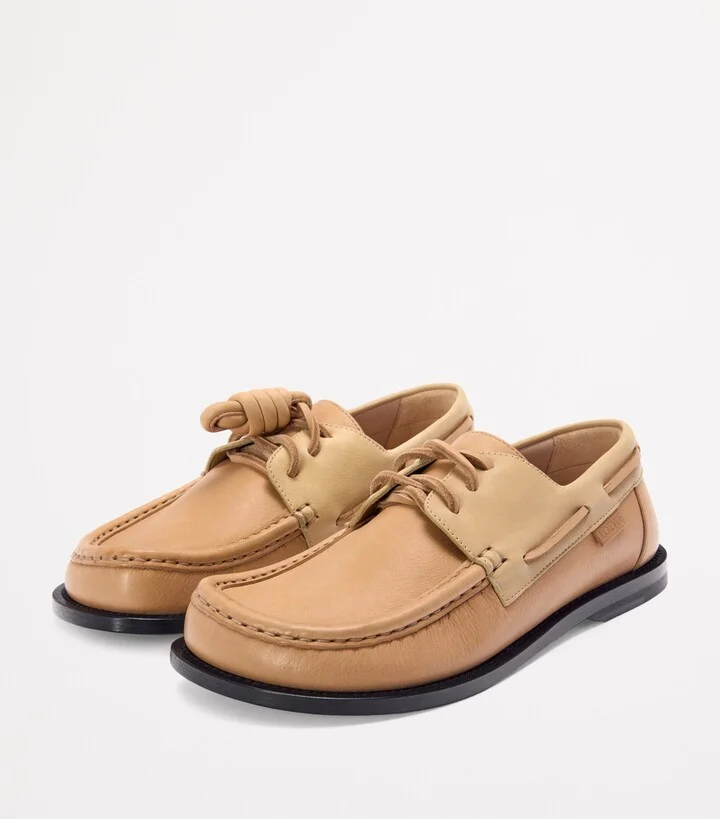 Loewe Leather Campo Boat Shoes - Image 3