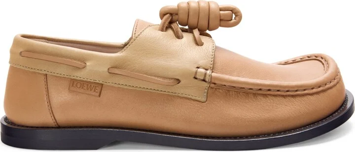 Loewe Leather Campo Boat Shoes