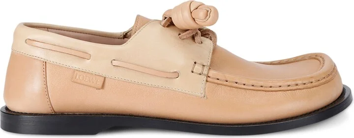 Loewe Leather Campo Boat Shoes