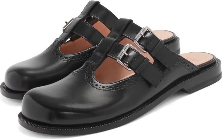 Loewe Leather Campo Mary Jane Mules - Image 2