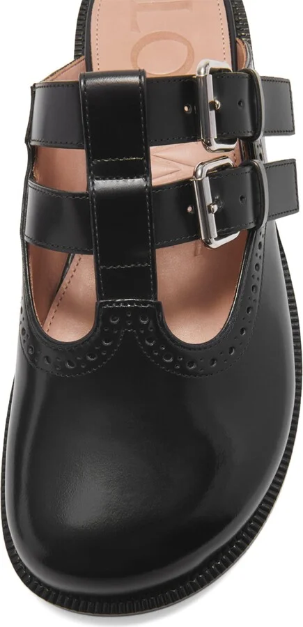 Loewe Leather Campo Mary Jane Mules - Image 5