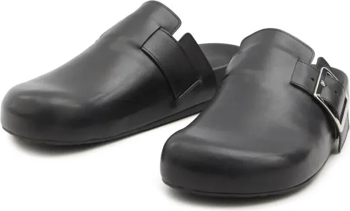 Loewe Leather Ease Buckle Mule Shoes - Image 2