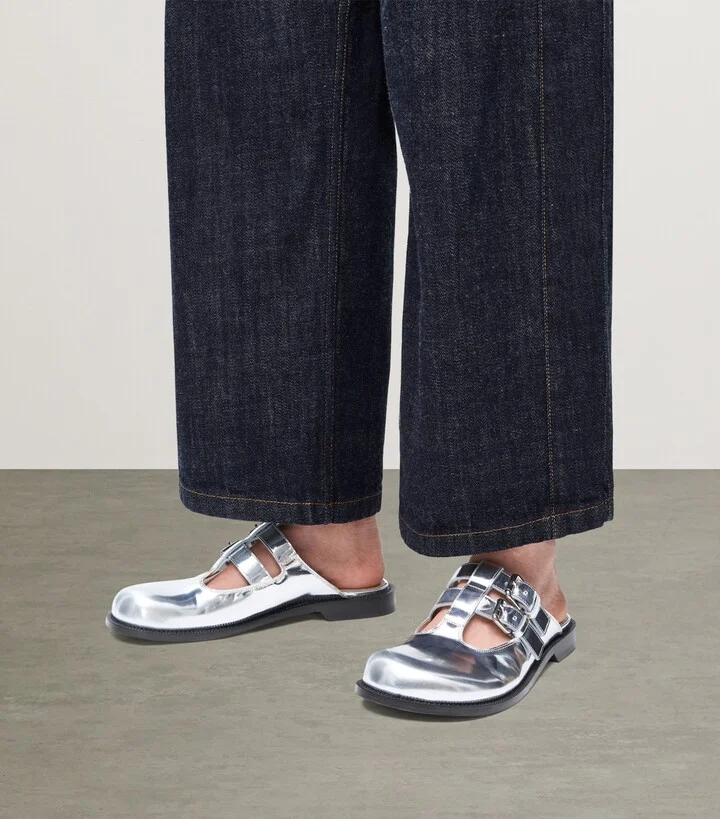 Loewe Leather Mary Jane Mules - Image 2