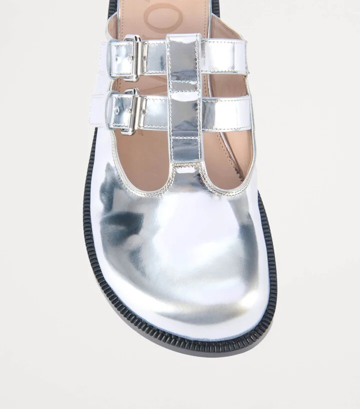Loewe Leather Mary Jane Mules - Image 4