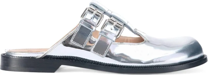 Loewe Leather Mary Jane Mules