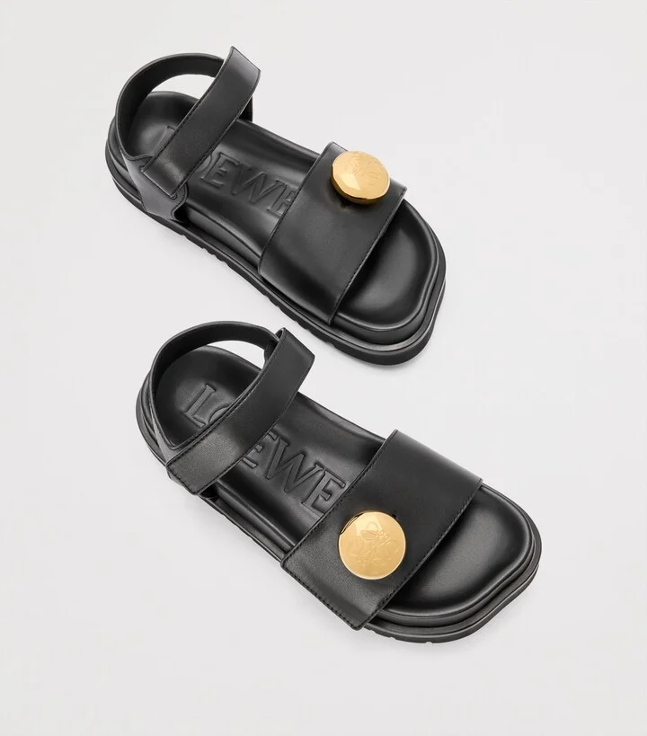 Loewe Leather Pebble Fussbett Sandals - Image 2