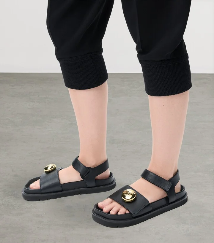 Loewe Leather Pebble Fussbett Sandals - Image 4