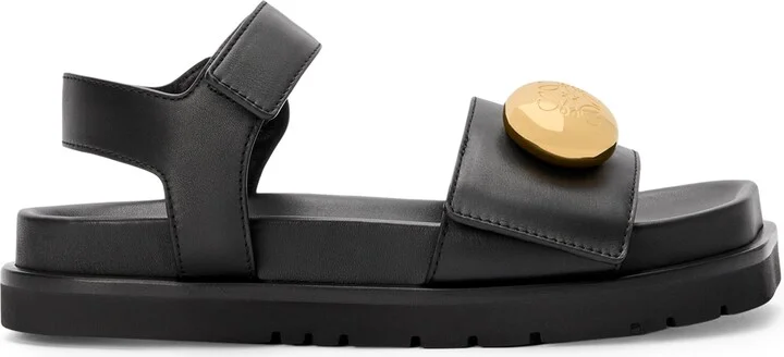 Loewe Leather Pebble Fussbett Sandals