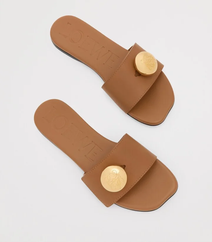 Loewe Leather Pebble Sandals - Image 4