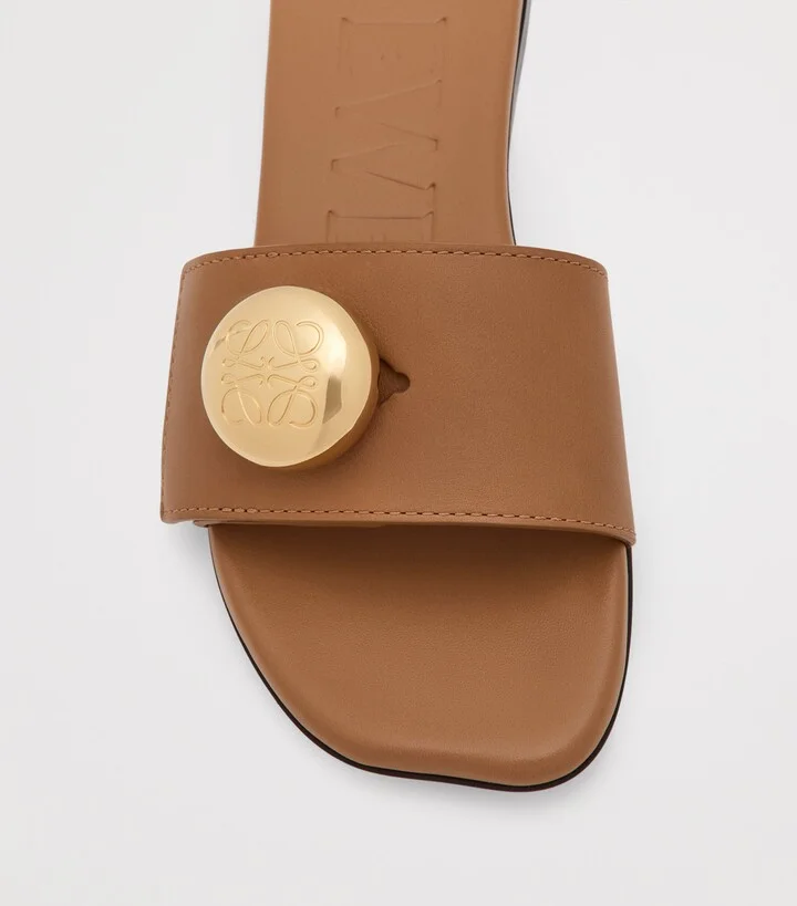 Loewe Leather Pebble Sandals - Image 5