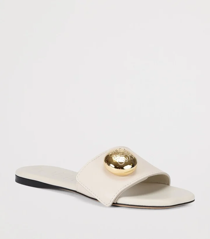 Loewe Leather Pebble Sandals - Image 3