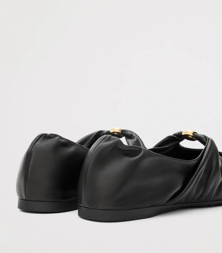 Loewe Leather Pebble Soft Ballet Flats - Image 5