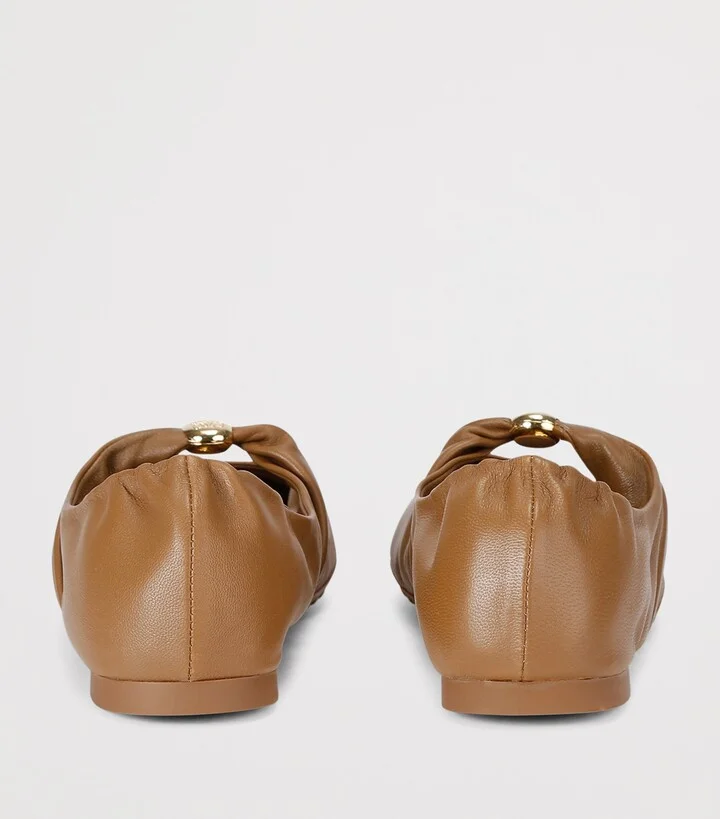 Loewe Leather Pebble Soft Ballet Flats - Image 2