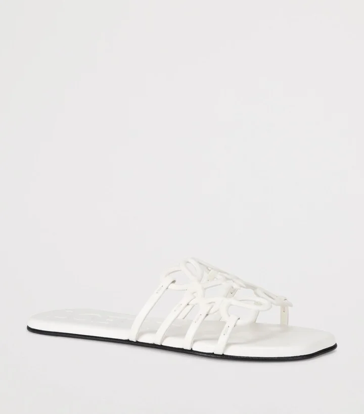 Loewe Leather Petal Anagram Slides - Image 3