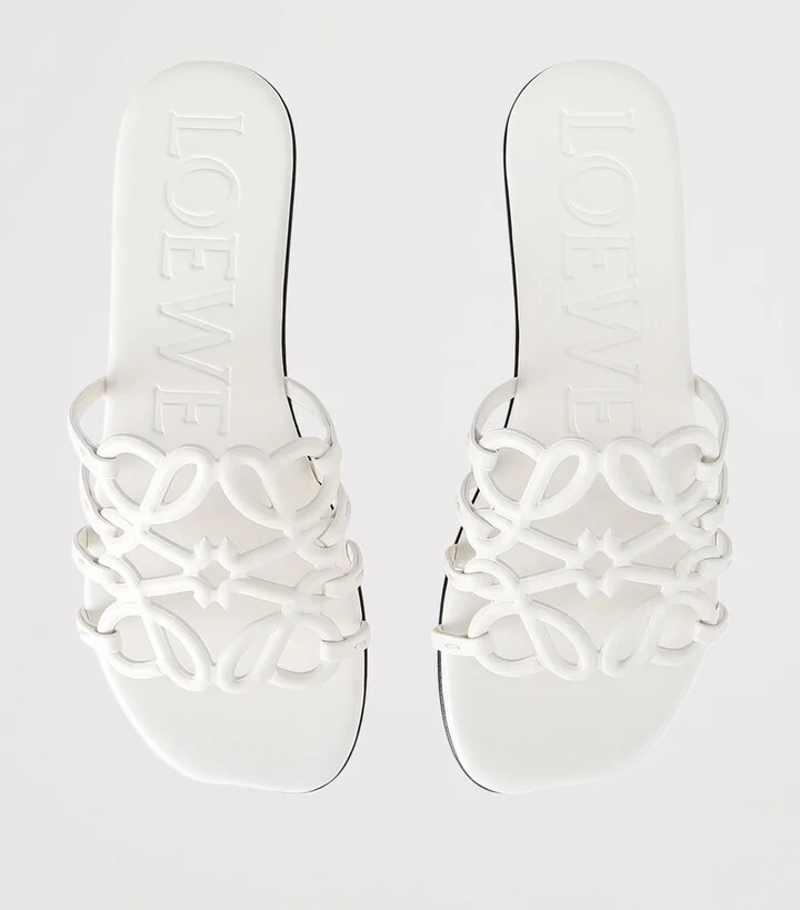 Loewe Leather Petal Anagram Slides - Image 4