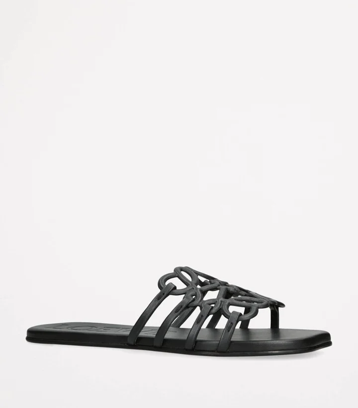 Loewe Leather Petal Anagram Slides - Image 3