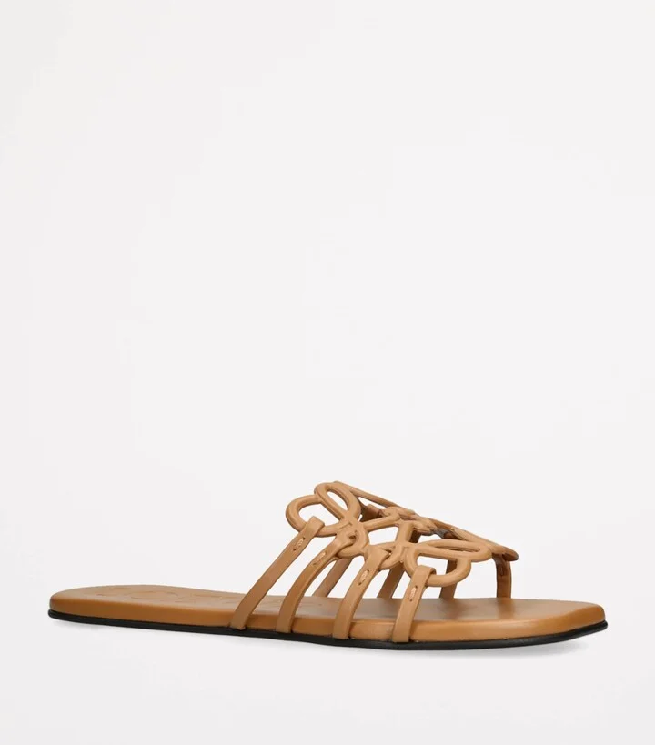 Loewe Leather Petal Anagram Slides - Image 3