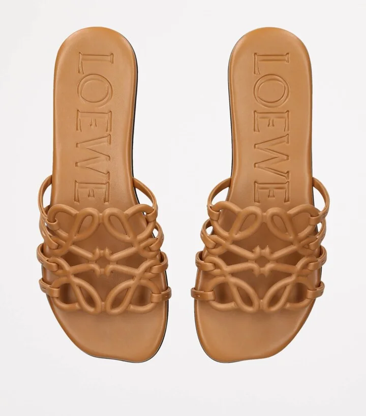 Loewe Leather Petal Anagram Slides - Image 4