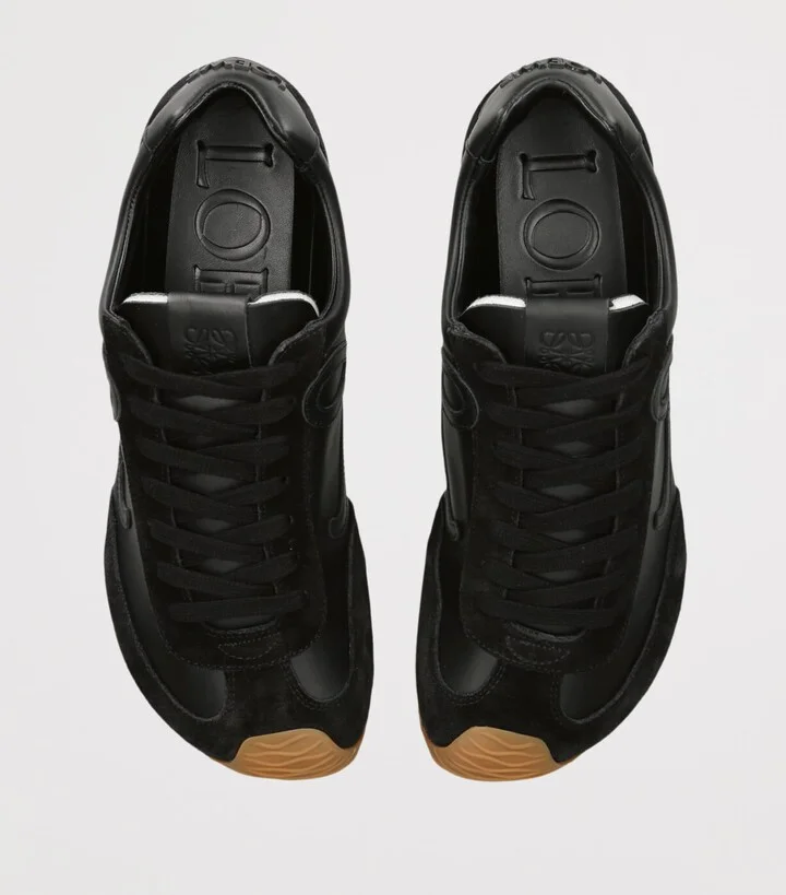 Loewe Leather-Suede Ballet Runner 2.0 Sneakers - Image 4