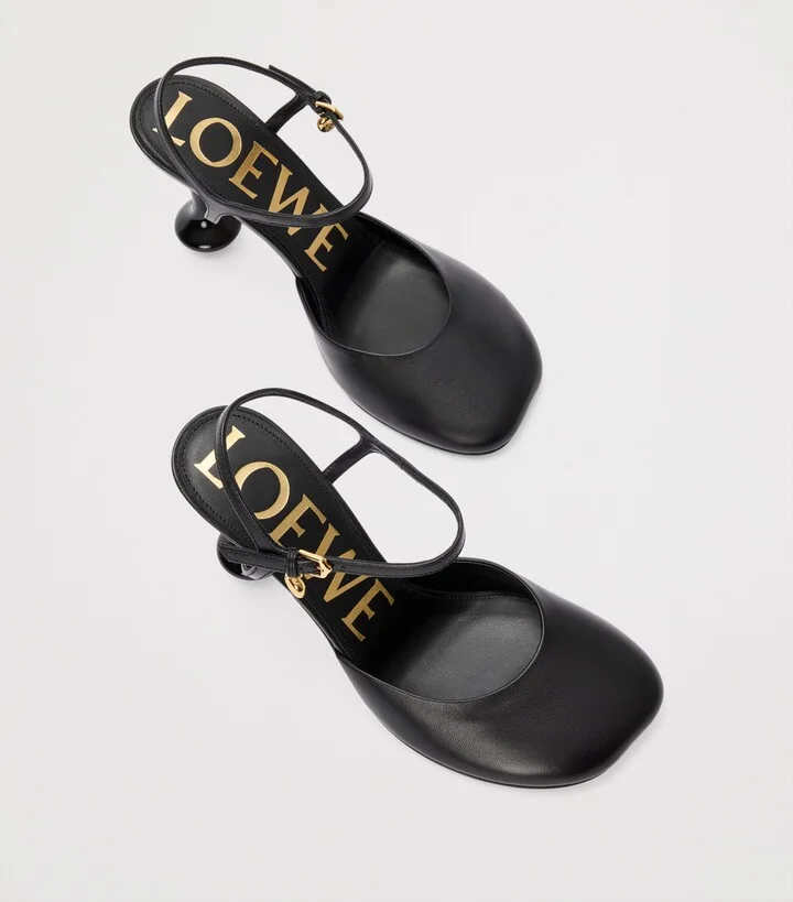 Loewe Leather Toy Ankle-Strap Pumps 90 - Image 3
