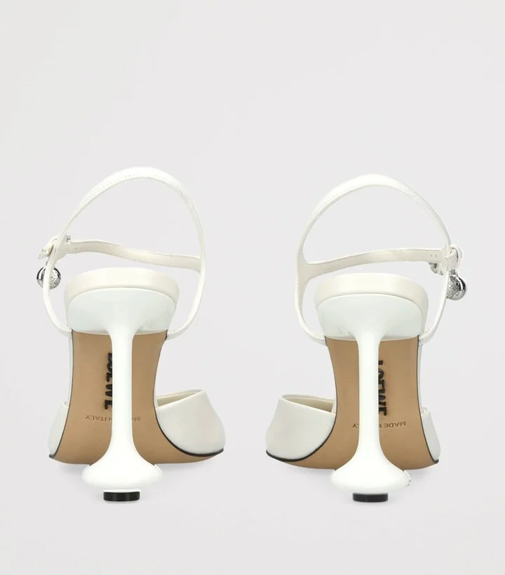 Loewe Leather Toy Ankle-Strap Pumps 90 - Image 2