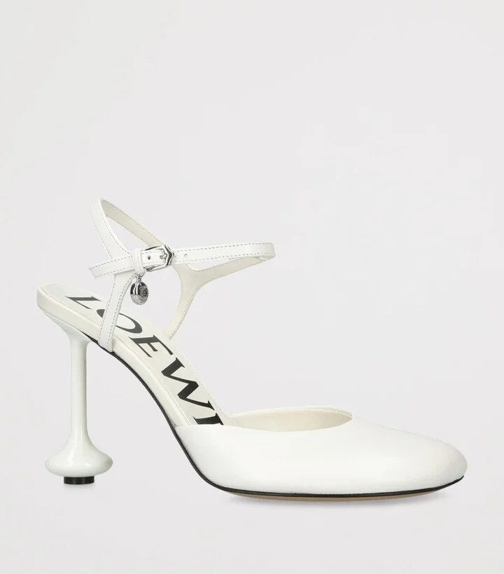 Loewe Leather Toy Ankle-Strap Pumps 90 - Image 3