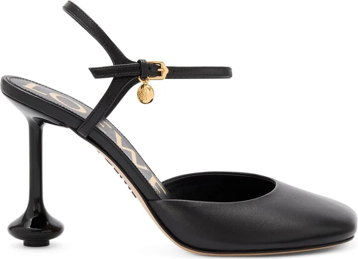 Loewe Leather Toy Ankle-Strap Pumps 90