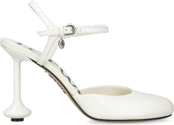 Loewe Leather Toy Ankle-Strap Pumps 90