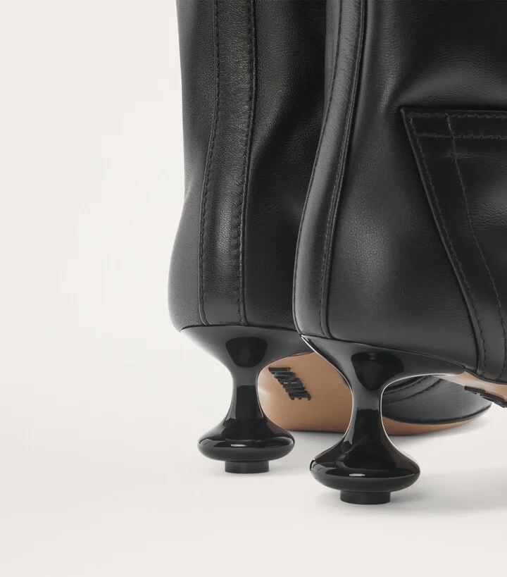 Loewe Leather Toy Panta Ankle Boots 45 - Image 4