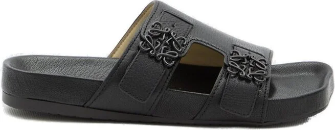 Loewe Logo-Plaque Slip-On Sandals