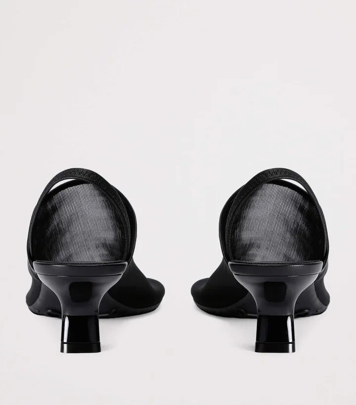 Loewe Mesh Petal Slingback Pumps - Image 2