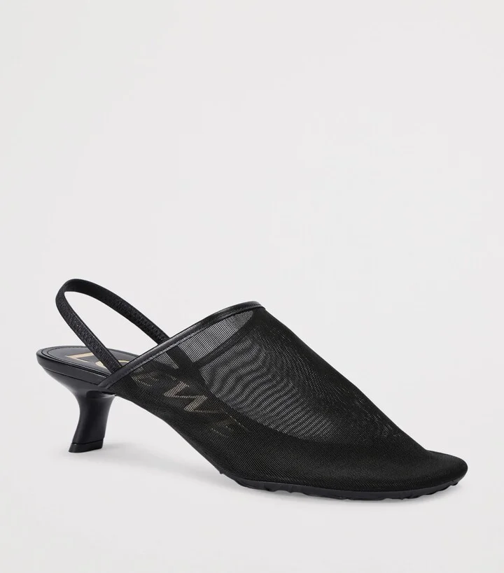 Loewe Mesh Petal Slingback Pumps - Image 3