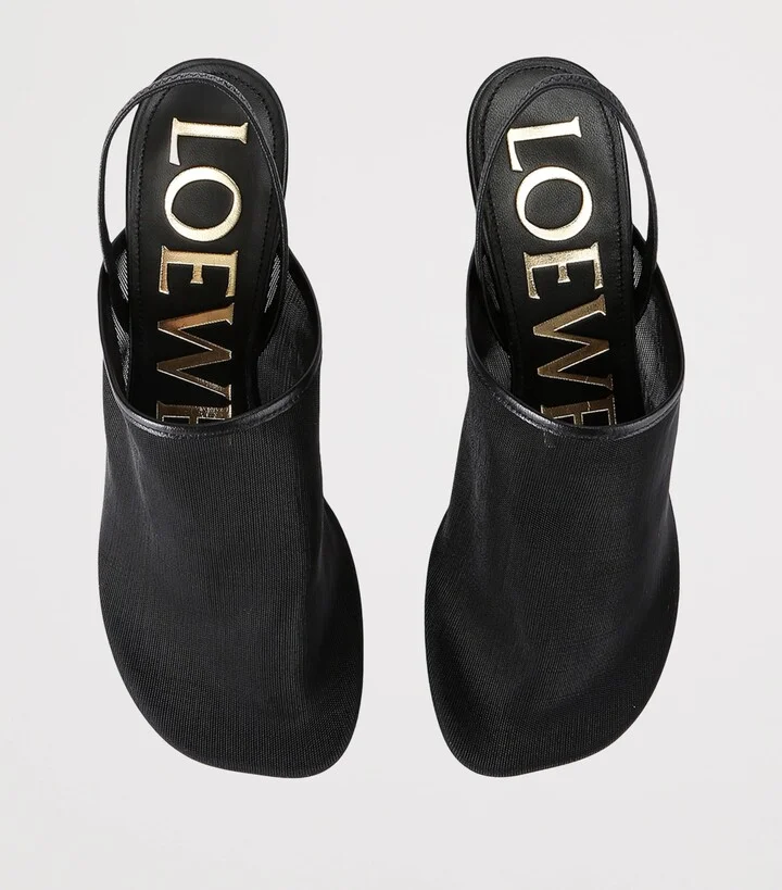 Loewe Mesh Petal Slingback Pumps - Image 4