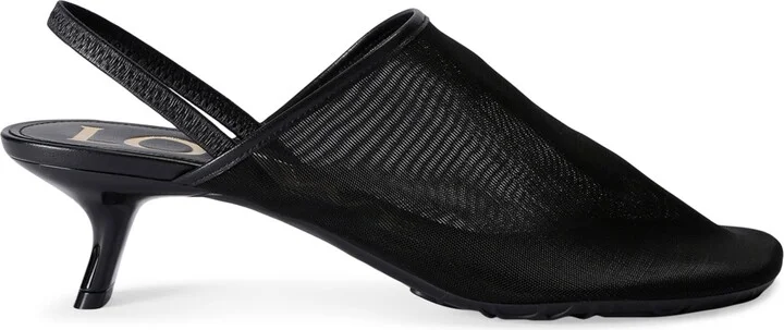 Loewe Mesh Petal Slingback Pumps
