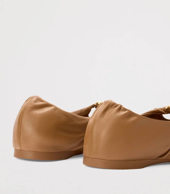 Loewe Nappa Leather Pebble Soft Ballet Flats - Image 5