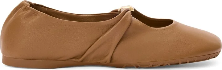 Loewe Nappa Leather Pebble Soft Ballet Flats