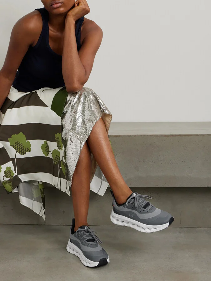 LOEWE - + On Cloudtilt 2.0 Stretch Recycled-knit Sneakers - Gray - Image 2