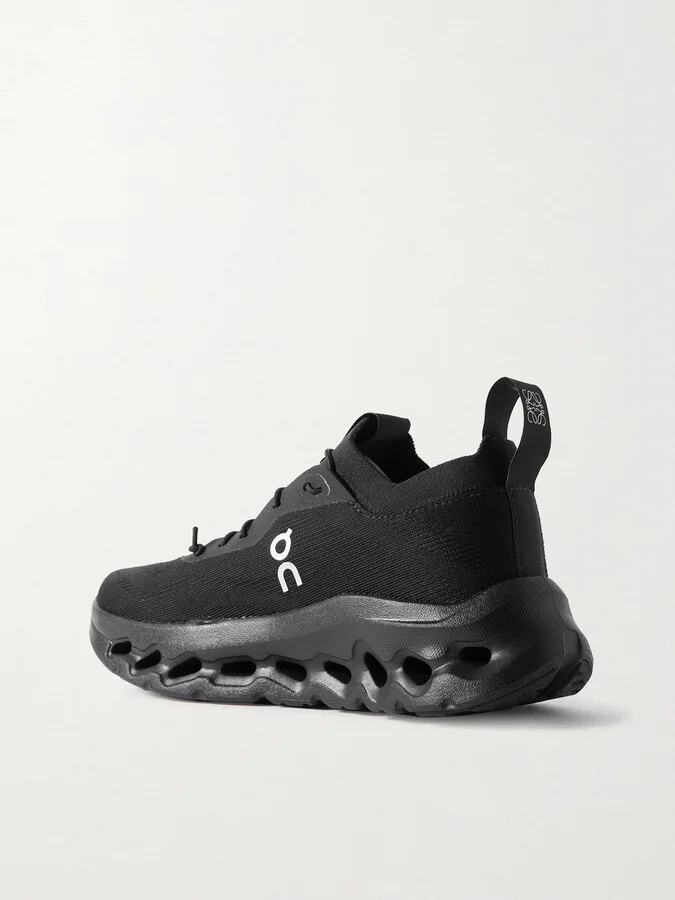 LOEWE - + On Cloudtilt Stretch Recycled-knit Sneakers - Black - Image 3