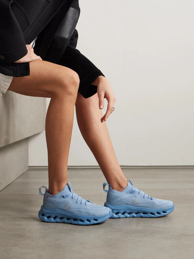 LOEWE - + On Cloudtilt Stretch Recycled-knit Sneakers - Blue - Image 2