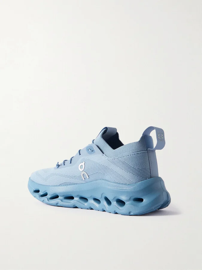 LOEWE - + On Cloudtilt Stretch Recycled-knit Sneakers - Blue - Image 3