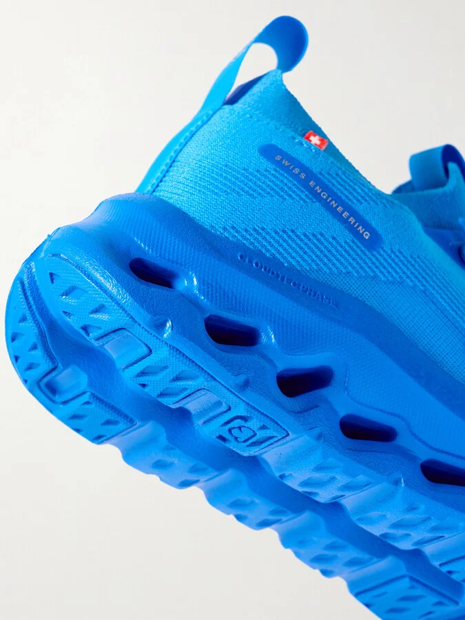 LOEWE - + On Cloudtilt Stretch Recycled-knit Sneakers - Blue - Image 4