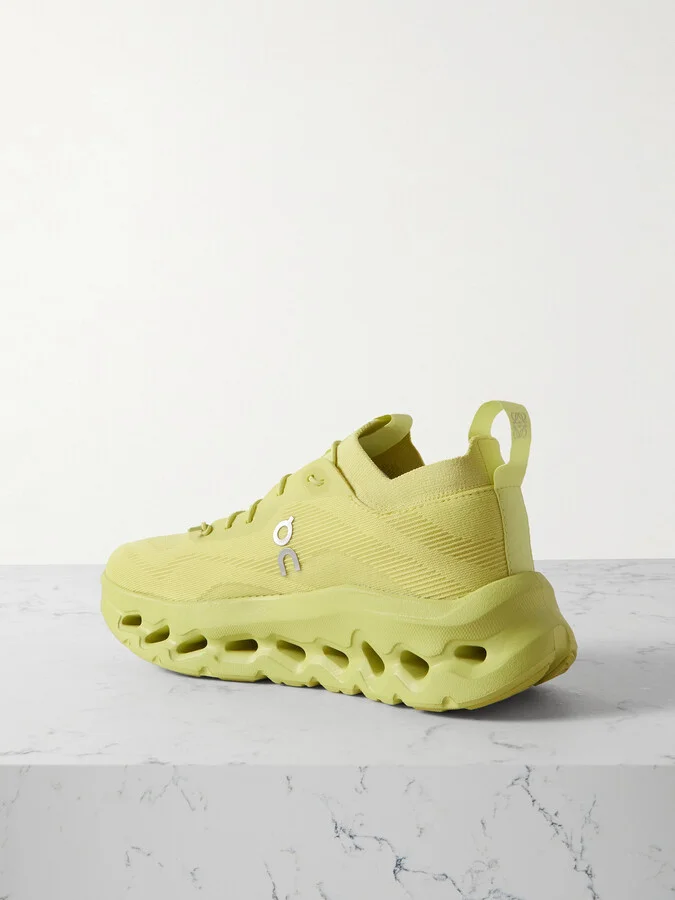 LOEWE - + On Cloudtilt Stretch Recycled-knit Sneakers - Green - Image 3