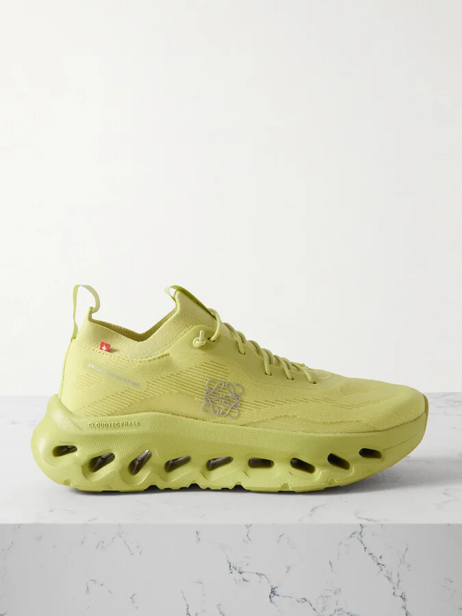 LOEWE - + On Cloudtilt Stretch Recycled-knit Sneakers - Green