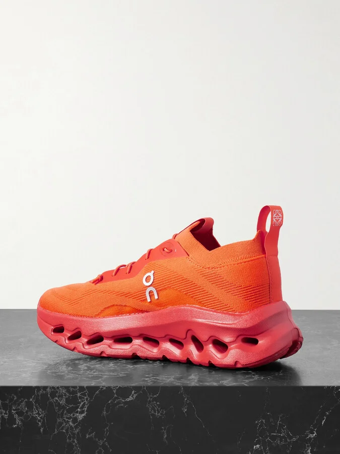 LOEWE - + On Cloudtilt Stretch Recycled-knit Sneakers - Orange - Image 3
