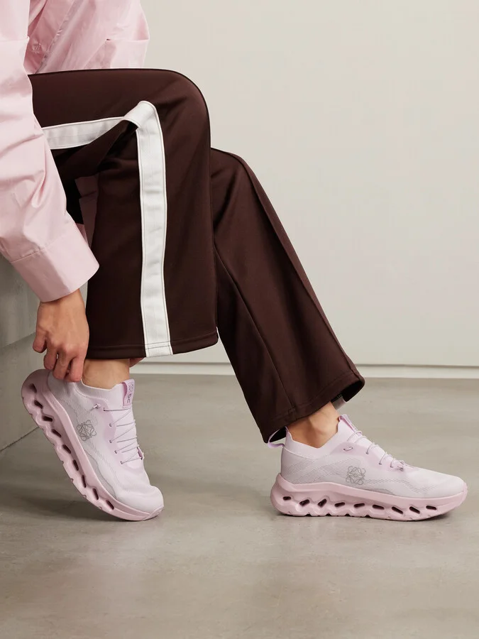 LOEWE - + On Cloudtilt Stretch Recycled-knit Sneakers - Pink - Image 2