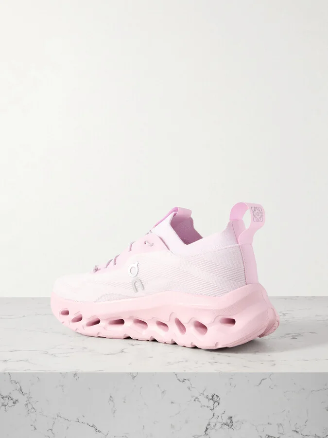 LOEWE - + On Cloudtilt Stretch Recycled-knit Sneakers - Pink - Image 3