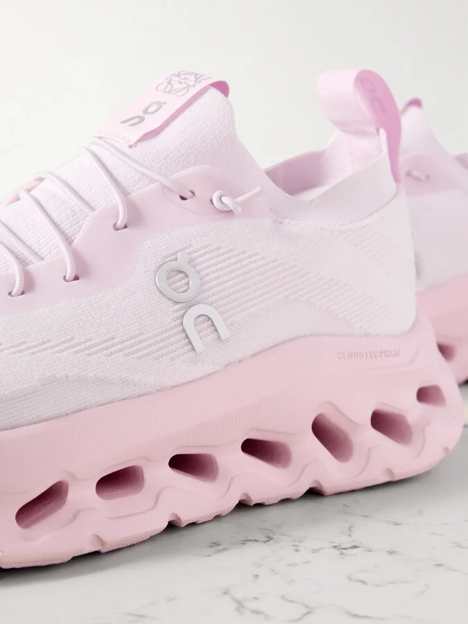 LOEWE - + On Cloudtilt Stretch Recycled-knit Sneakers - Pink - Image 4