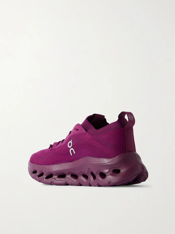LOEWE - + On Cloudtilt Stretch Recycled-knit Sneakers - Purple - Image 3
