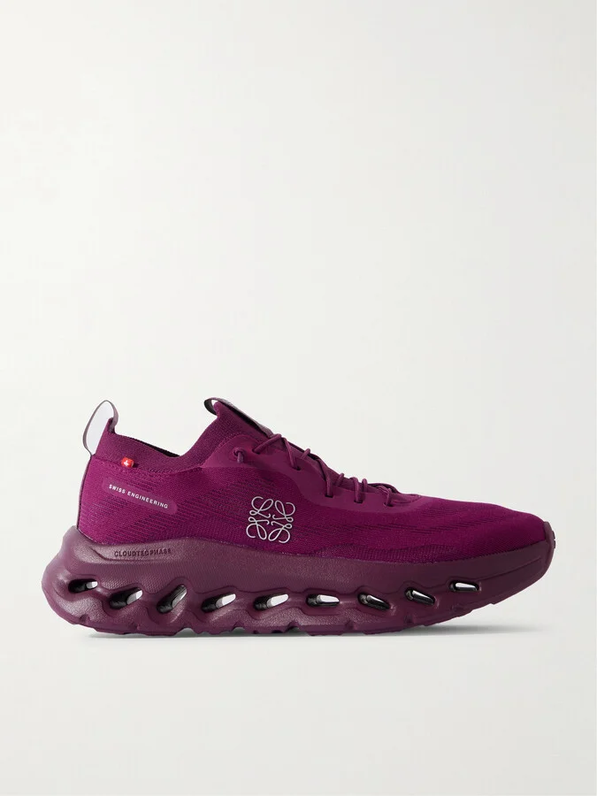 LOEWE - + On Cloudtilt Stretch Recycled-knit Sneakers - Purple